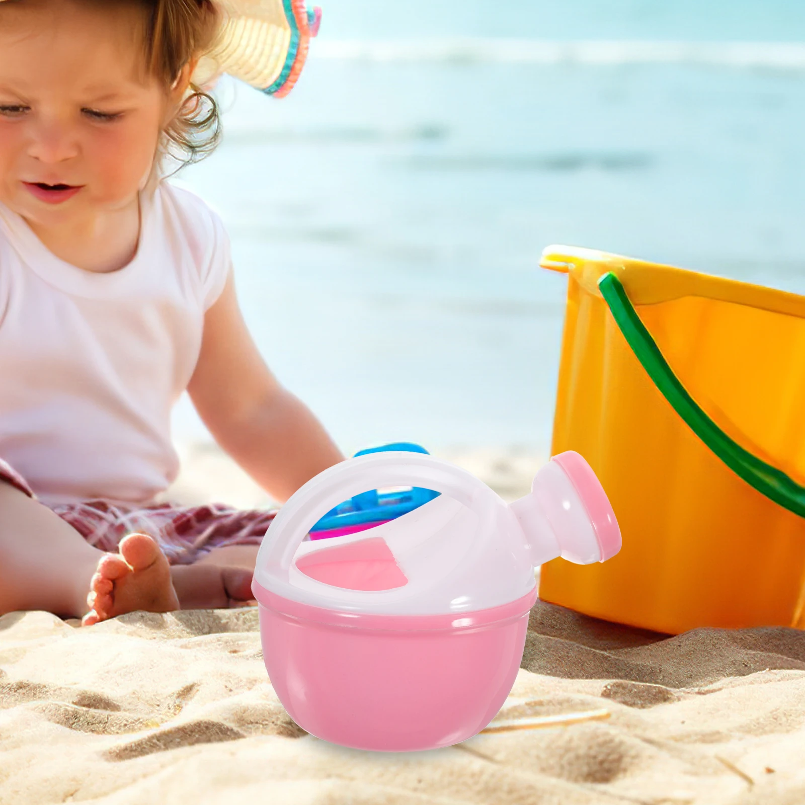 6 pcs Watering Can Children Bath Plant Watering Can Kettle Beach Toys Small Plastic Fun Random Color Summer Pool Sand Play