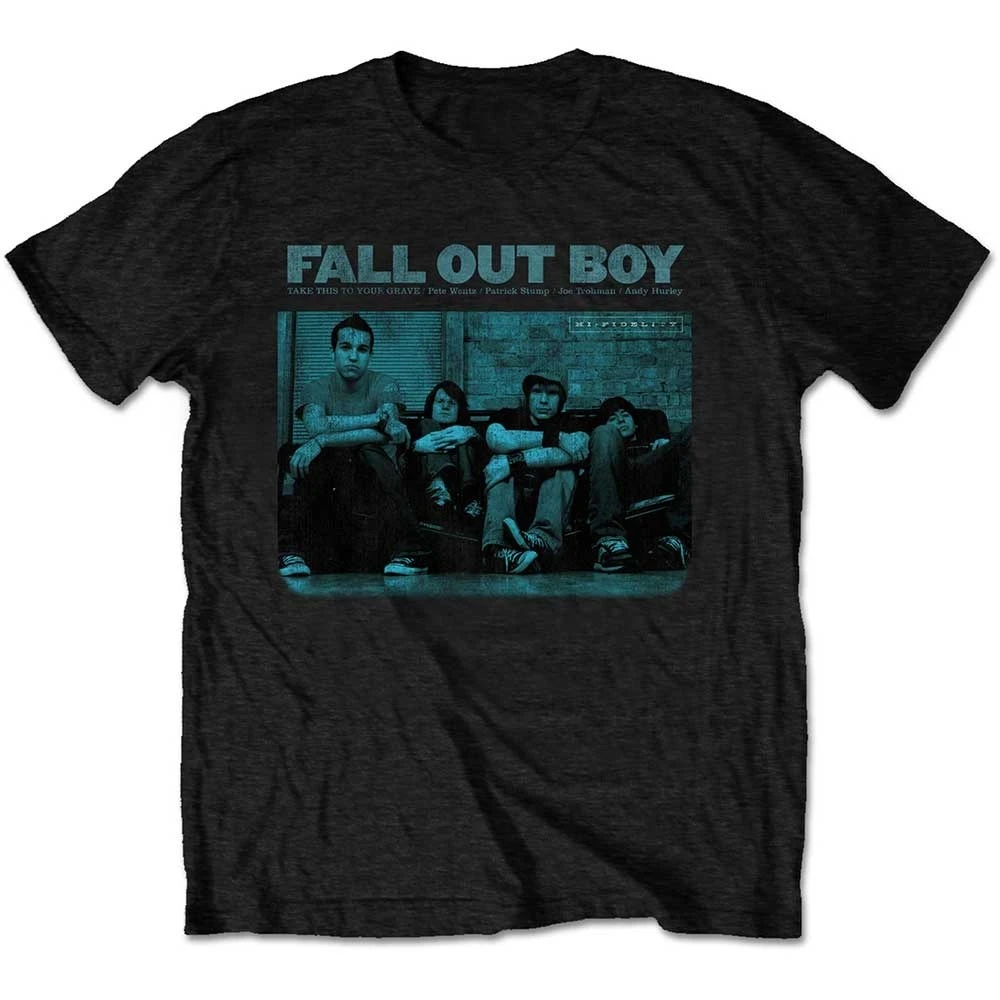 Fall Out Boy Take This To Your Grave Camiseta, camiseta rock para hombre, perfecta para fanáticos que aman el arte pop punk y el diseño de portada del álbum
