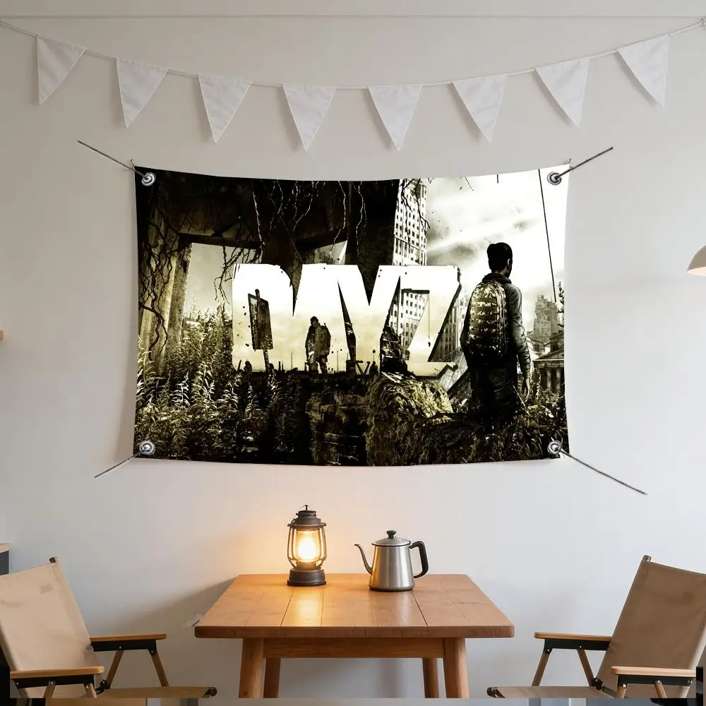 Game Survival D-DayZ Zombie Survival Flags Specialized for indoor and outdoor home decorations, outdoor camping, and bar parties