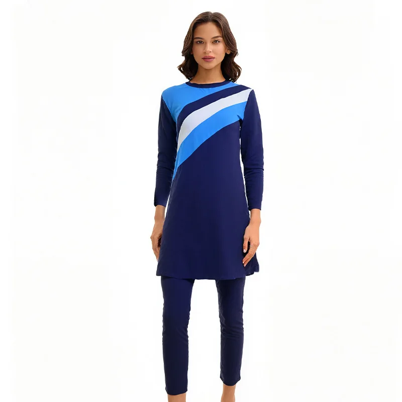 Women's Islamic Two-Piece Swimwear - With Pockets, Modest Swimwear for Beach & Pool