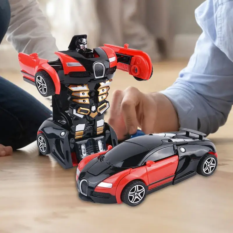 子供のための2 in 1アクションフィギュア,慣性車両,ロボットカー,教育玩具,幼児,プルバック