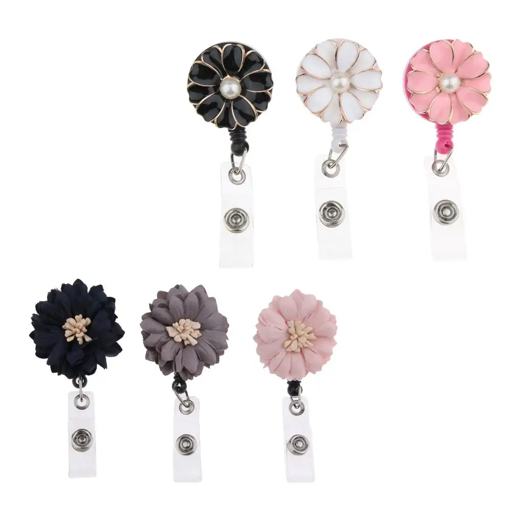 Alligator Swivel Clip Retractable Badge Holder Extendable Key Reel Gift for Women Volunteers Nurses Teachers