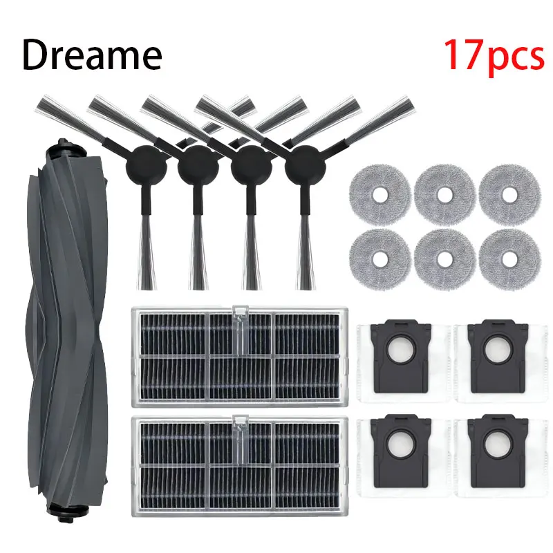 Per Dreame L10S Pro Ultra Heat, X30 Ultra, X30 Pro Plus Pezzi di ricambio Accessori Spazzola Filtro Mop Sacchetti per la polvere in tessuto