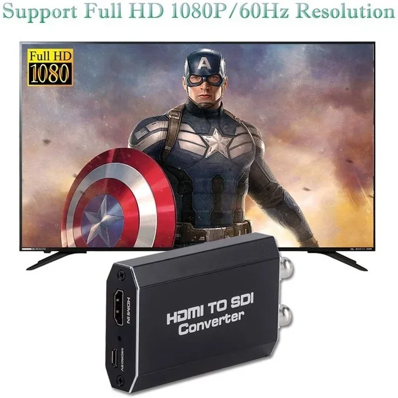 Convertitore audio integrato HD/SDI, da SDI a HD/HD a SDI, da HD a 3G - Convertitore SDI/HD 1080p con cavo dati