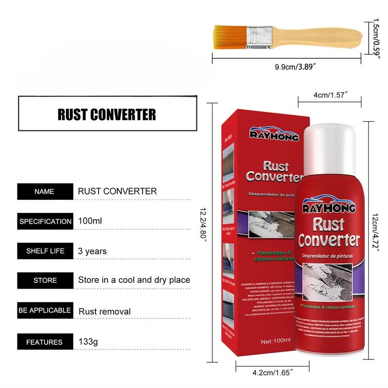 100ml Car Chassis Rust Converter Water Based Metal Rust Remover Rust Proofing Protection for Car SUV Truck Rust Remover