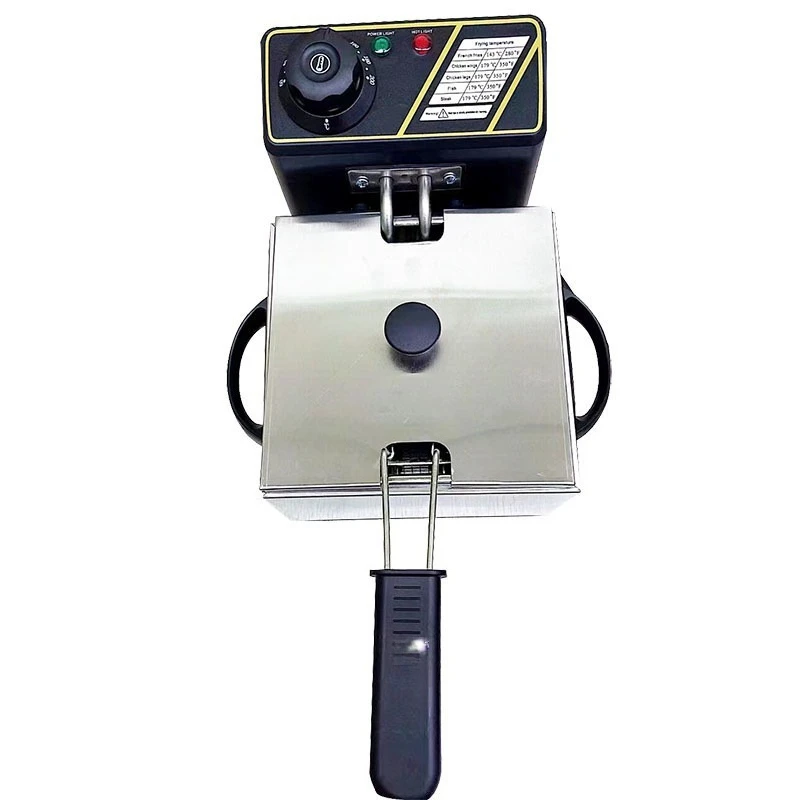 JH31 single screen electric fryer thick 201 stainless steel 2L commercial snack cooking equipment