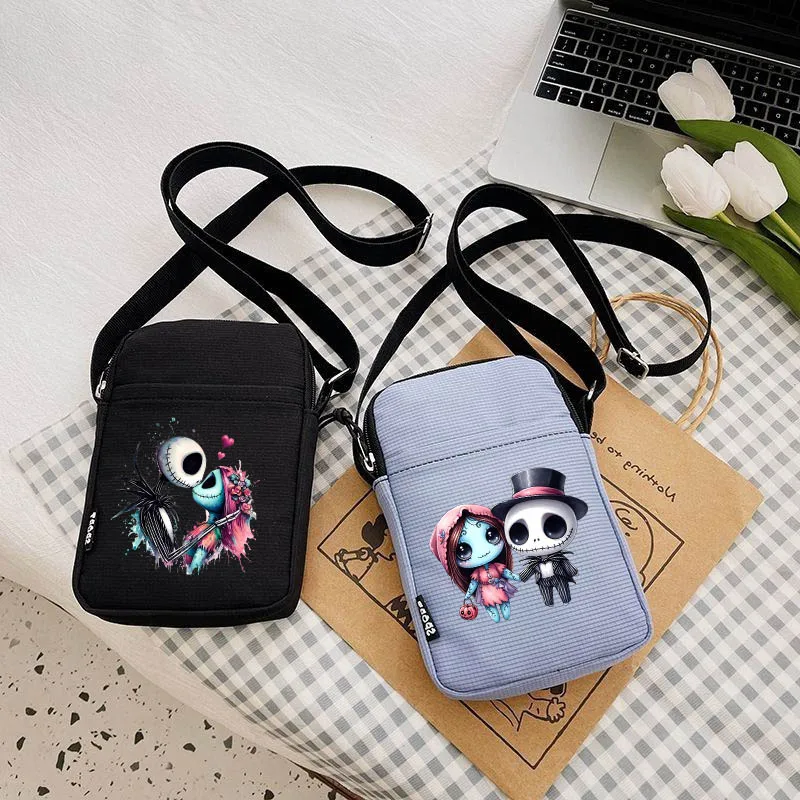 Disney The Nightmare Before Christmas Jack Sally Women's Crossbody Bag Summer Fresh Mobile Phone ladies Fashion Coin Mini bags