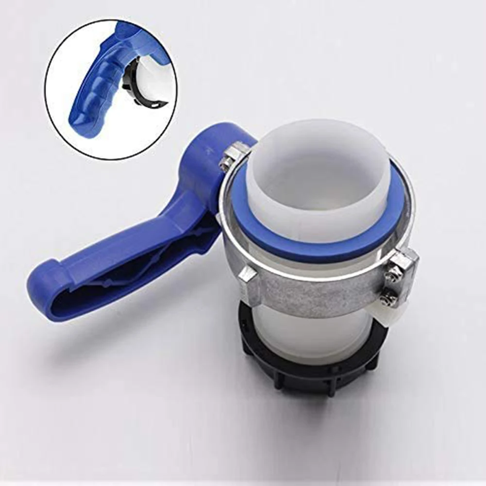 1pcs DN40/DN50 IBC 물 탱크 어댑터 콘센트 탭 스톱콕 어댑터 IBC 토트 탱크 호스 정원 물 저장 버킷 액세서리