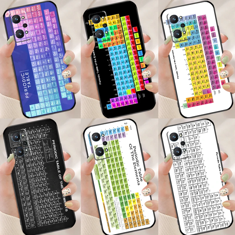 Chemistry Periodic Table Science Case For OnePlus 11 10T Nord 2 3 Lite Realme 10 Pro Plus GT Neo 5 2T 3T C21Y C30 C33 C35 C55