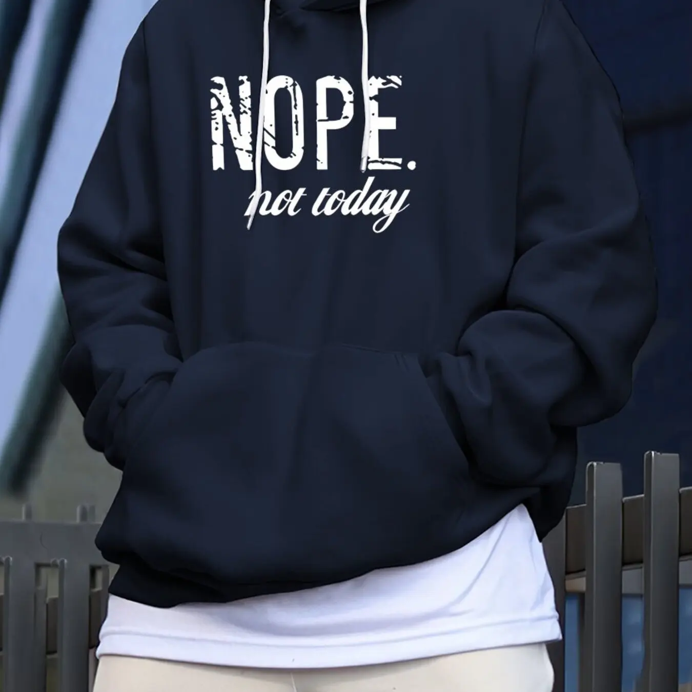 Unisex Pullover Hoodie, Distressed 