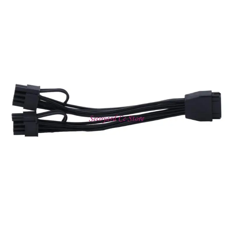 N3UC Efficient 12PIN to Two 6+2 Graphics Card Cable 12Pin to 8pin Converter Optimize Power Supply for Video Card Connector