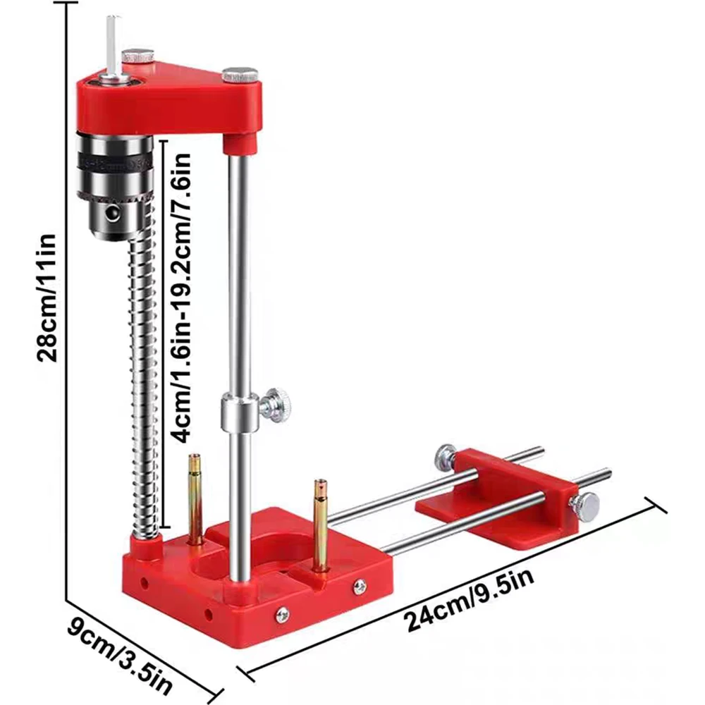 Electric Drill Hole Locator Woodworking Drill Locator Adjustable Punch Locator Hole Drill Stand Holder