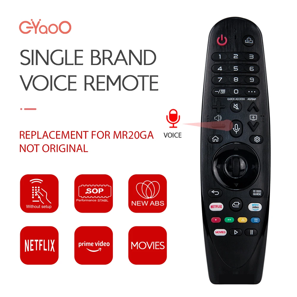 MR20GA AN-MR19BA Magic Voice TV Remote Replacement For AN-MR18BA MR20BA With Voice And Cursor Function