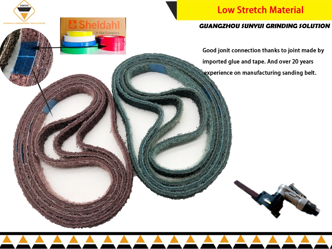 Imagem -03 - Nylon Abrasivo Lixar Belt Grosso a Fino para Metal Striping Rebarbação Remover Soldagem Não-tecido 10x330 20 Pcs Aço Inoxidável