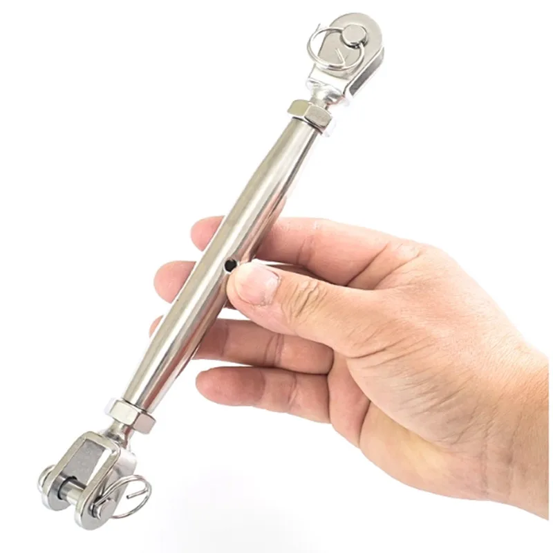 M5/m6/m8/m10/m12/m16/m20 acier inoxydable 304 acier inoxydable 304 vis de gréement corps fermé mâchoire/mandrin tendeur