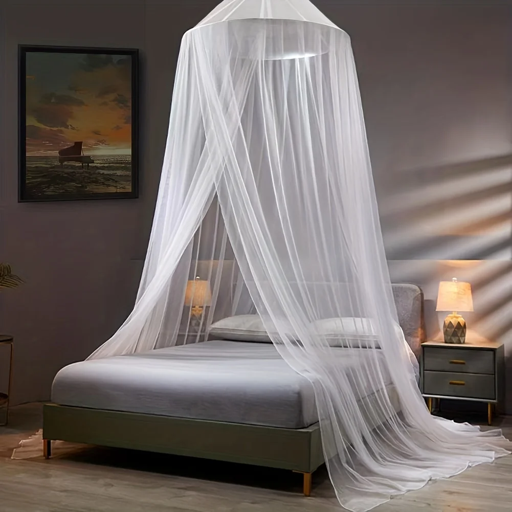 Pack Versatile Mosquito Net Bed Canopy - Easy-Access Opening, Fits Full/Queen/King Beds - Ideal for , Camping & Patio Gauze Ifak