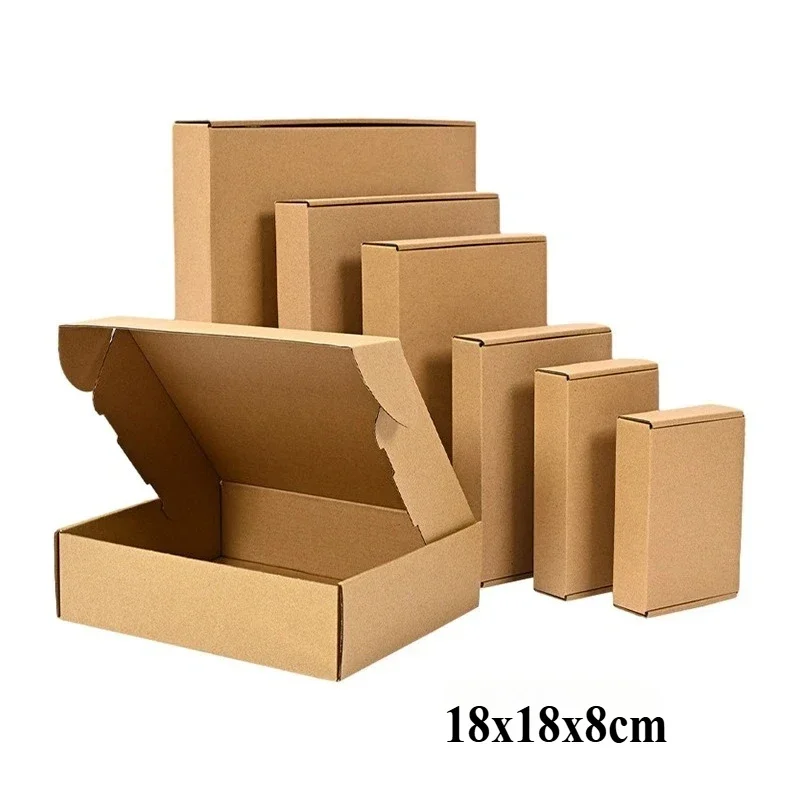 20/10PCS Golfkartonnen Doos Mailers, Bruin Kartonnen Verzenddoos Golfkarton Mailer Verzenddoos Kraftpapier Verpakking