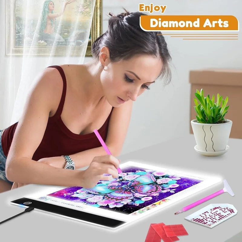 A4 A5 LED Drawing Tablet Three Level Digital Graphics Pad Light Pad Copy Board Electronic Art Graphic Painting Writing Table