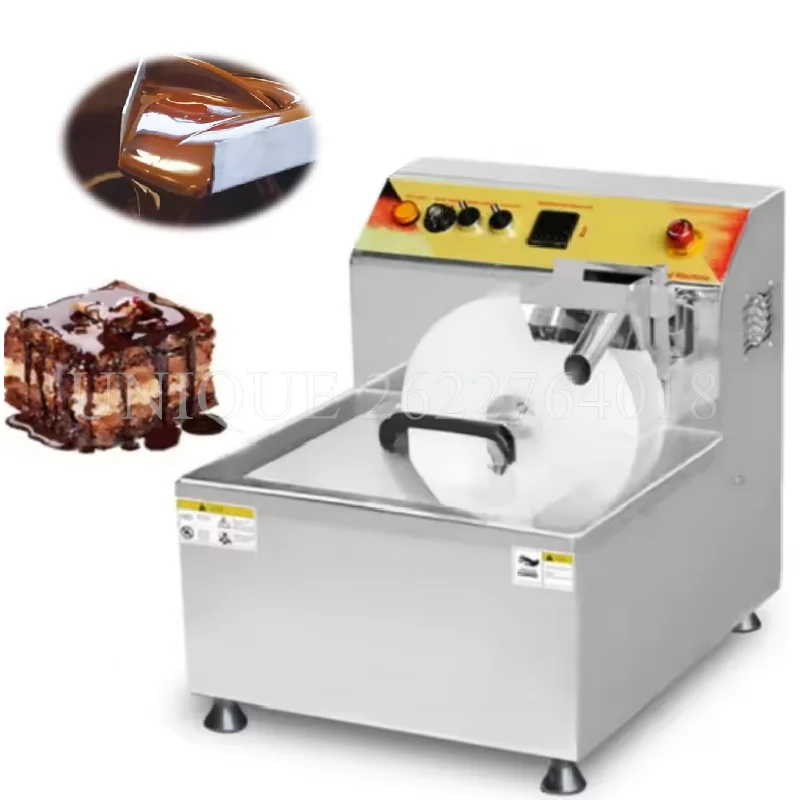 Semi-Automatic 25L Chocolate Tempering Machine with Vibrating Vibration Table Electric Chocolate Melting Coating Maker