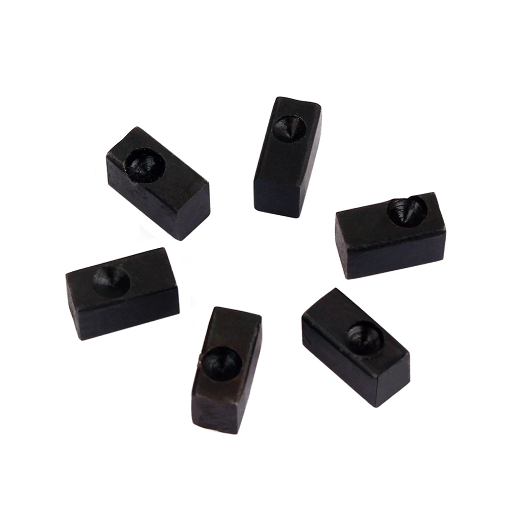 

6 pcs Electric Guitar Saddle Block Set For Tremolo Bridge Replacement Metal String Insert Blocks For Guitar Tuning Stability