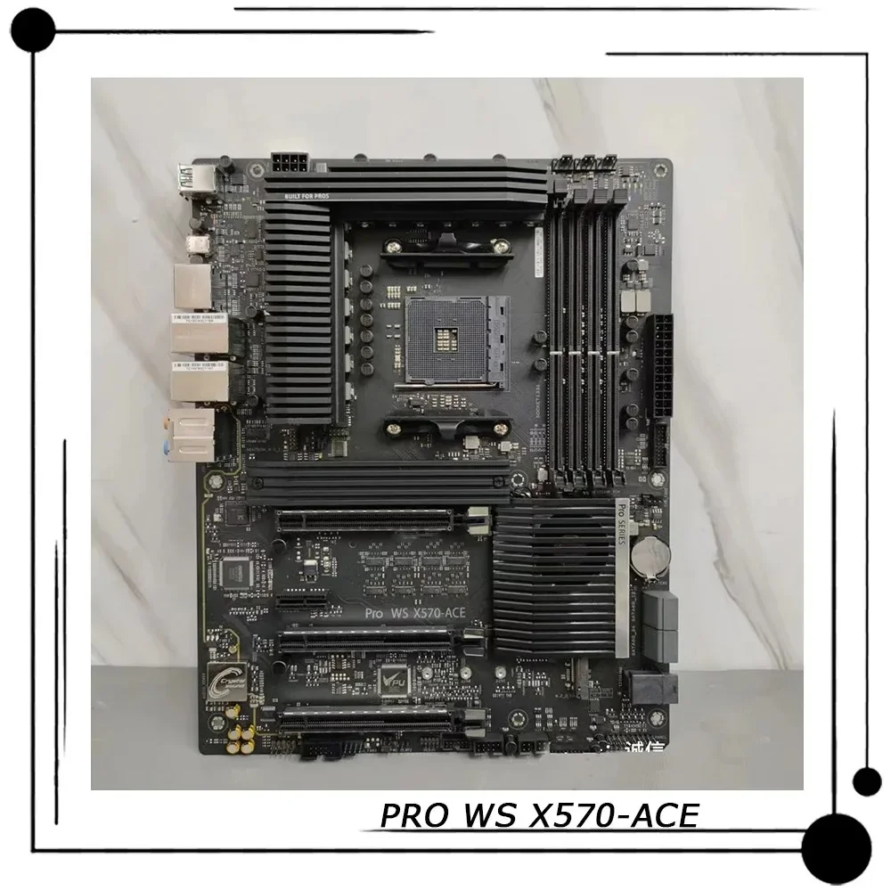 PRO WS X570-A For  Workstation Motherboard AMD X570 Socket AM4 AMD 3rd/2nd Gen AMD Ryzen DDR4 PCIE-4.0 Perfect Test