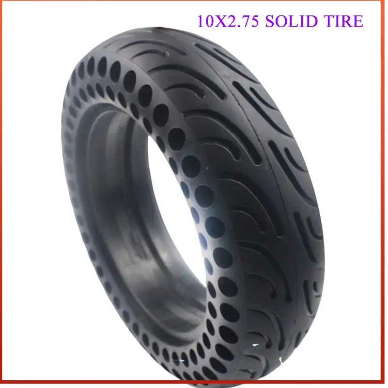 10 Inch Solid Tire Explosion-Proof Electric Scooter Tires Wear-Resistant Solid Tubeless Tyre Anti-Skid Tire Accessories