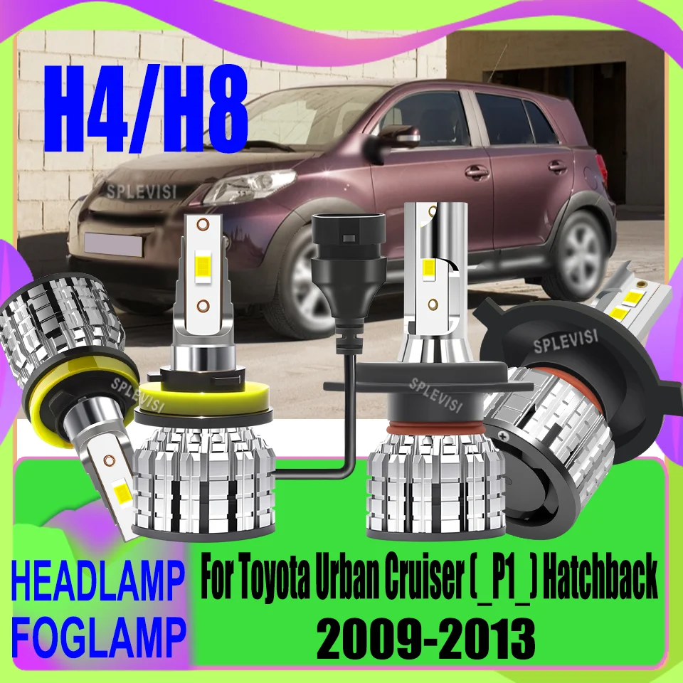 

All-Weather Use Car LED Headlamp Foglight Corrosion-Resistant For Toyota Urban Cruiser (_P1_) Hatchback 2009 2010 2011 2012 2013