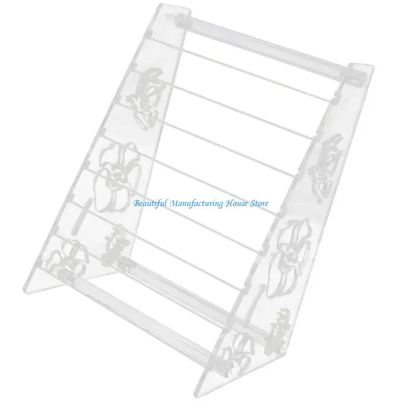 E56A Compact Acrylic Bead Organizers Stand Rack for Hobbyists and Jewelry Displays
