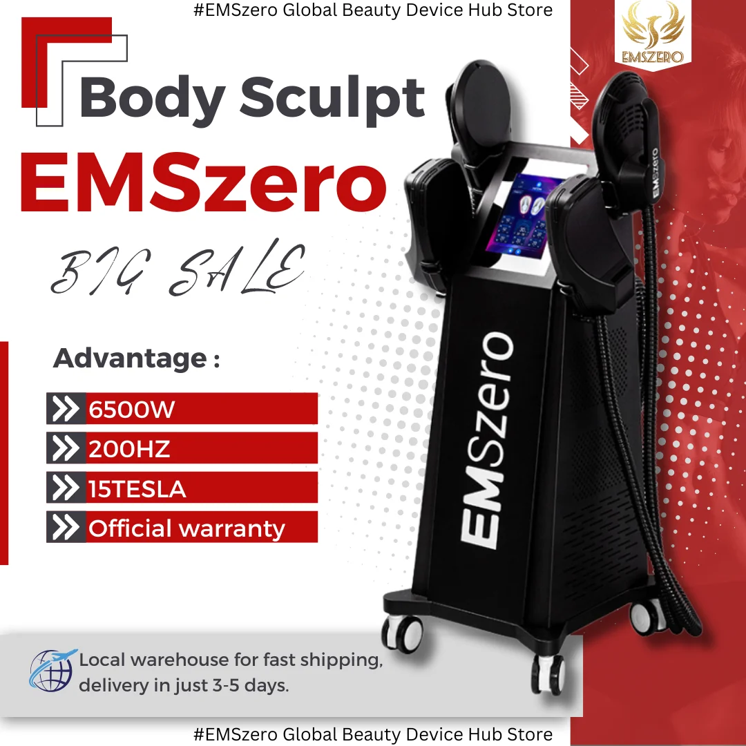 

Professional EMSzero 6500W 200hz Body Sculpting Machine Fat Burning EMS Slimming Beauty Device Ce Certificate