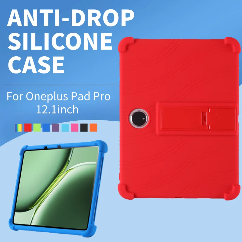 

For Oneplus Pad Pro Case 12.1inch Tablet Case Shockproof Cover Oneplus Pad 2 OPPO Pad 3pro Case Soft Silicon Stand Protective