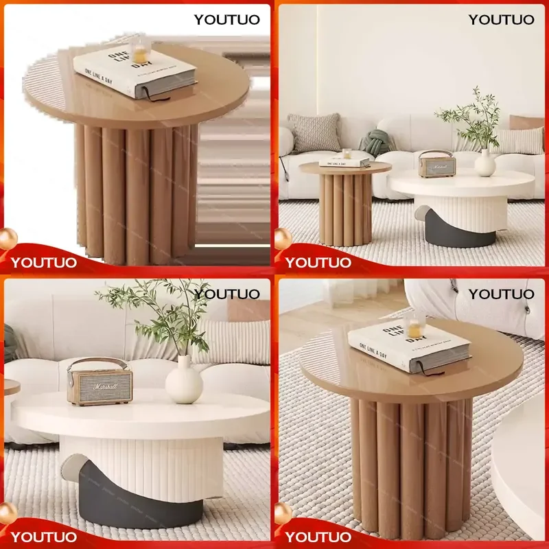 Adjustable Wood Coffee Table Organizer Mechanism Modern Minimalist Premium Aesthetic Furniture Accessory for Living Room Sofa