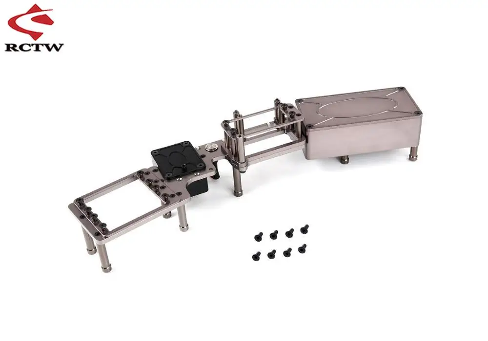 Rc Car CNC Metal Equipment Box Assembly Set for 1/5 Scale Rovan ROFUN F5 MCD XS5 RR5 Rc Truck
