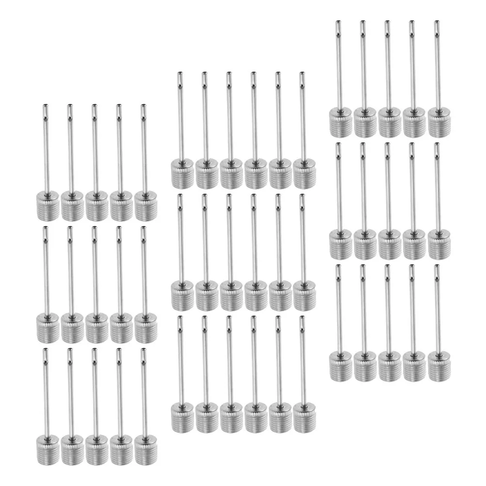 

100pcs Ball Pump Needles Stainless Steel Multi-Function For Basketball Football Volleyball Rugby Yoga Ball Portable Inflation