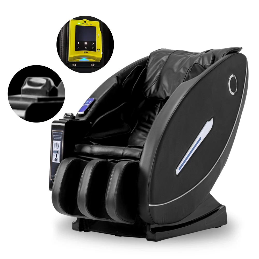 

Массажное кресло Коммерческие купюры Бесштоковый QR-код Кредитная карта Nayax Машина Коммерческое торговое массажное кресло с монетами Прицепь купюр