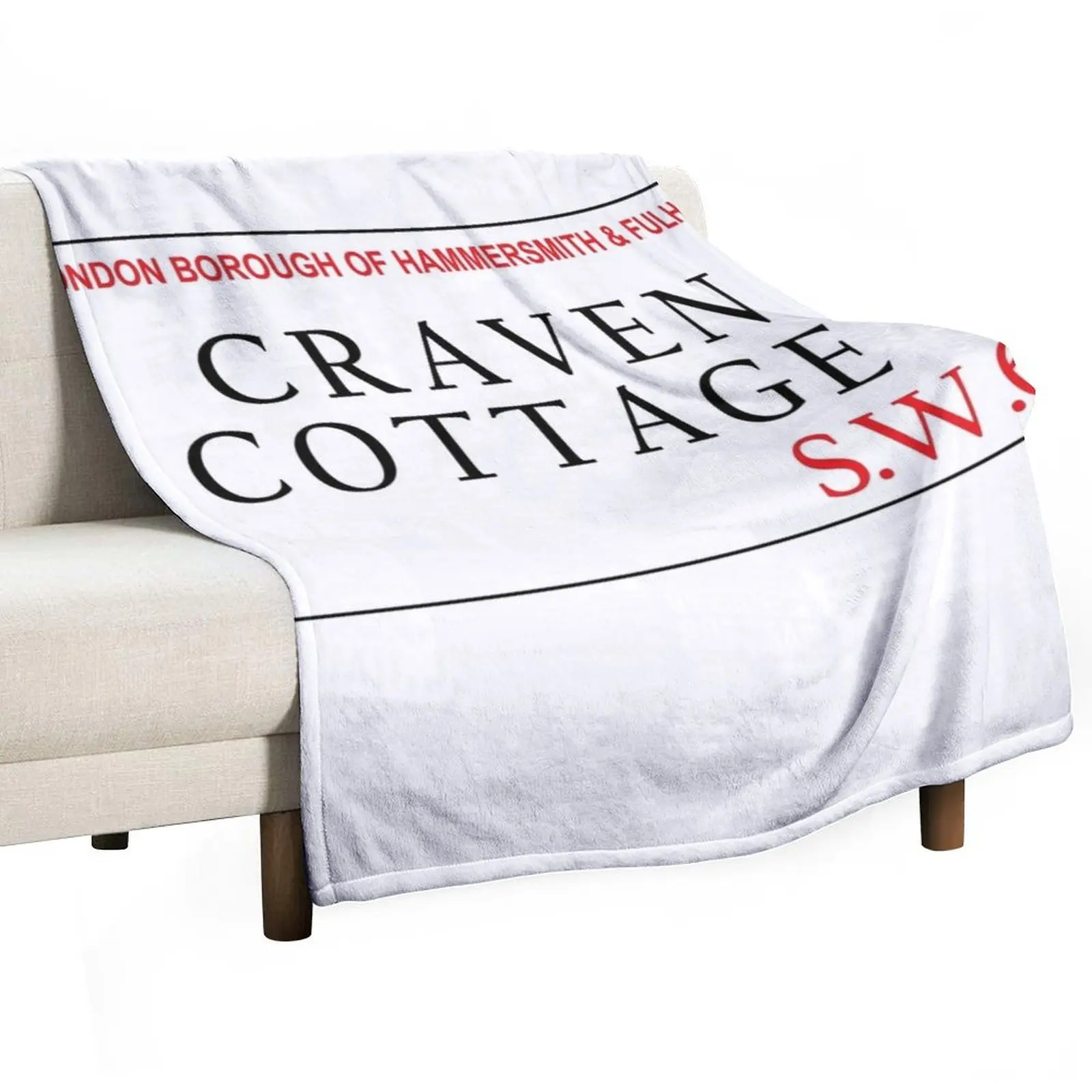 Craven Cottage Fulham SW6 Throw Blanket Polar Beach Sofa Quilt Blankets