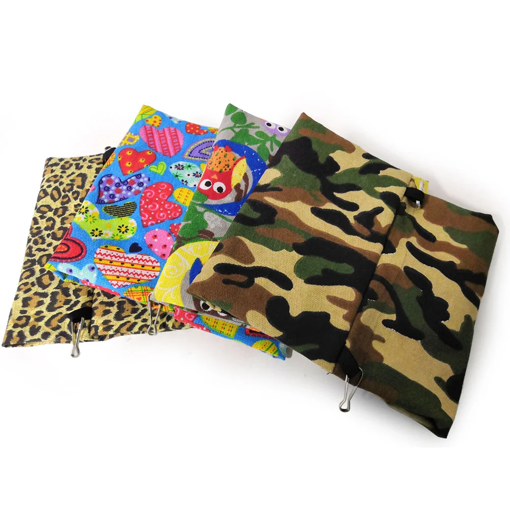 

Parrot Hanging Hammock Canvas Beautiful Pattern Size L Random Color Style Pet Hanging Bed Bird Nest for Small Pets Sleeping Rest