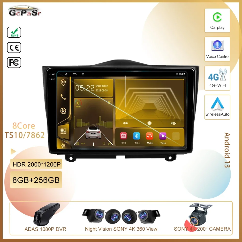 

7862 Android 14 For LADA Granta Cross 2018 - 2023 High-performance CPU HDR Wireless Carplay Multimedia Player GPS Navigation