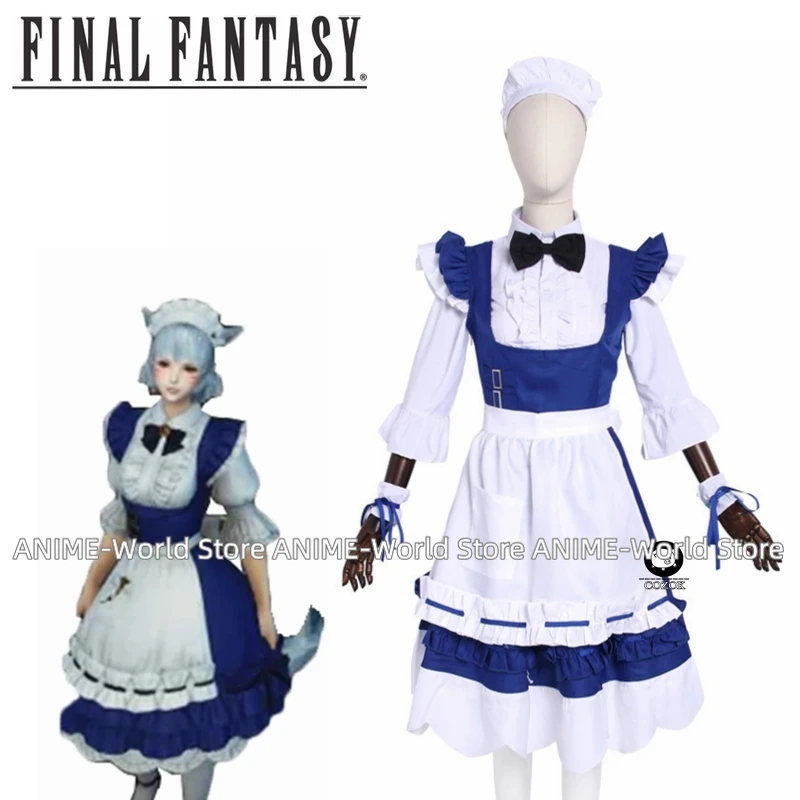 

Game Final Fantasy XIV FF14 Miqo'te Cosplay Costume Halloween Christmas Carnival Sexy Dress Maid Servant Uniform Custom Made