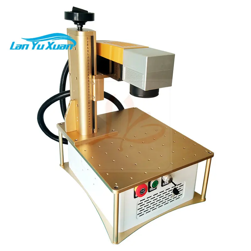 LY New All In One FB20 Optical Fiber Laser Marking Machine 20W for Metal,Wood,PVC,Plastic,220V/110V Built-in PC System & s