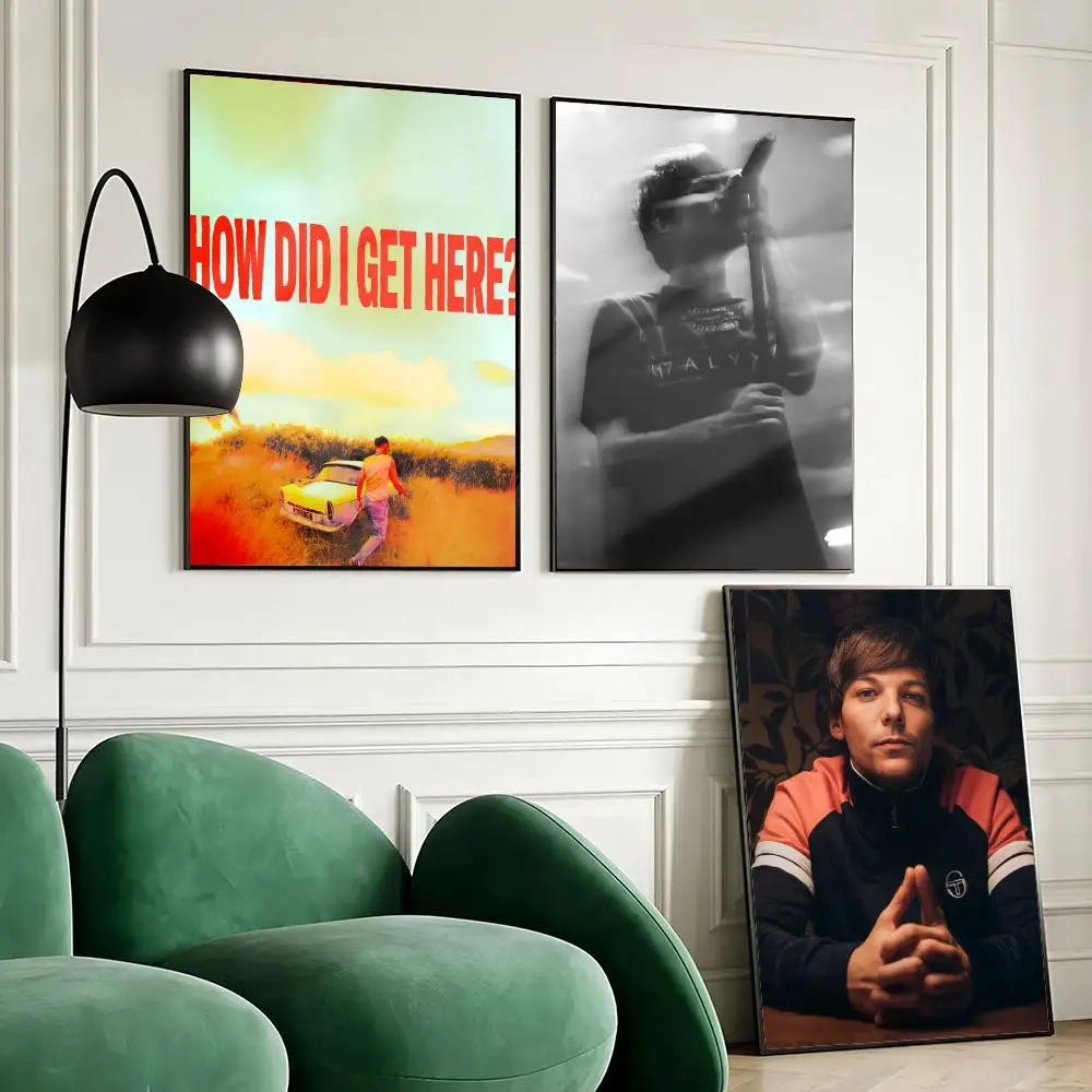 Póster de L-Louis T-Tomlinson, pegatina artística de pared impermeable para decoración de bares en el hogar, mural autoadhesivo para decoración de paredes de habitación