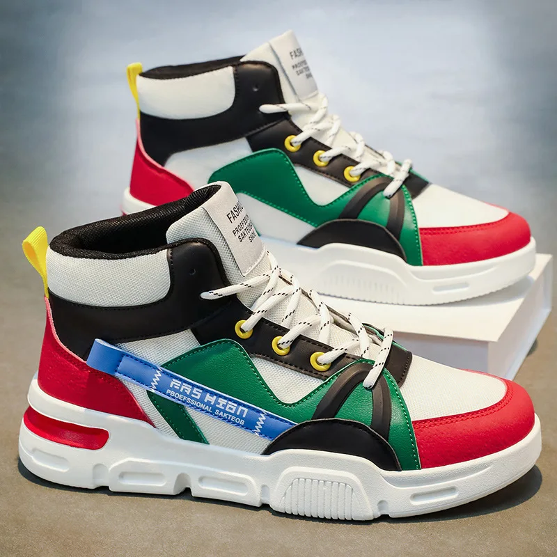 

Men's high top shoes, trendy sports shoes, versatile, breathable, comfortable and casual shoes