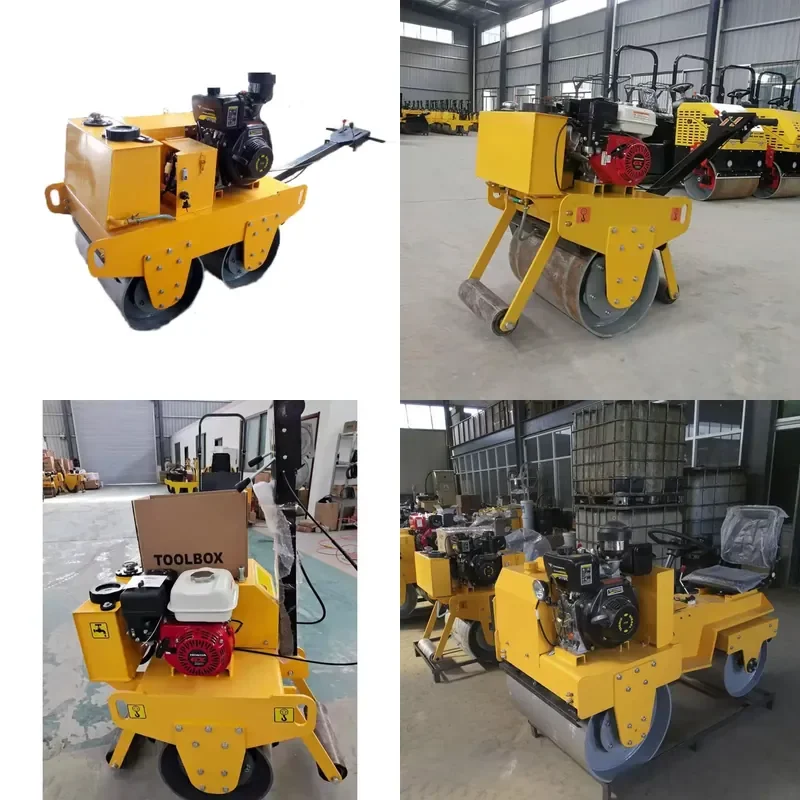 Single Steel Drum Hydraulic Road Compactor for Asphalt Pavement Gravel and Sand 1 Ton