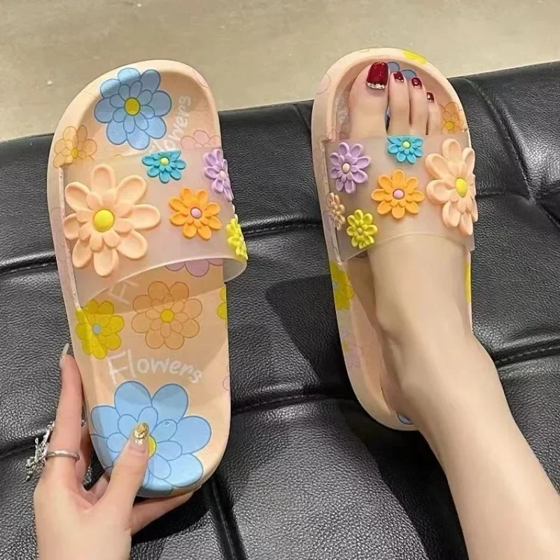 

High-quality Summer Slippers Indoor Anti Slip Home for Couples Soft Soled Outdoor Cool Slippers Soft Soled Bathroom Women Shoes