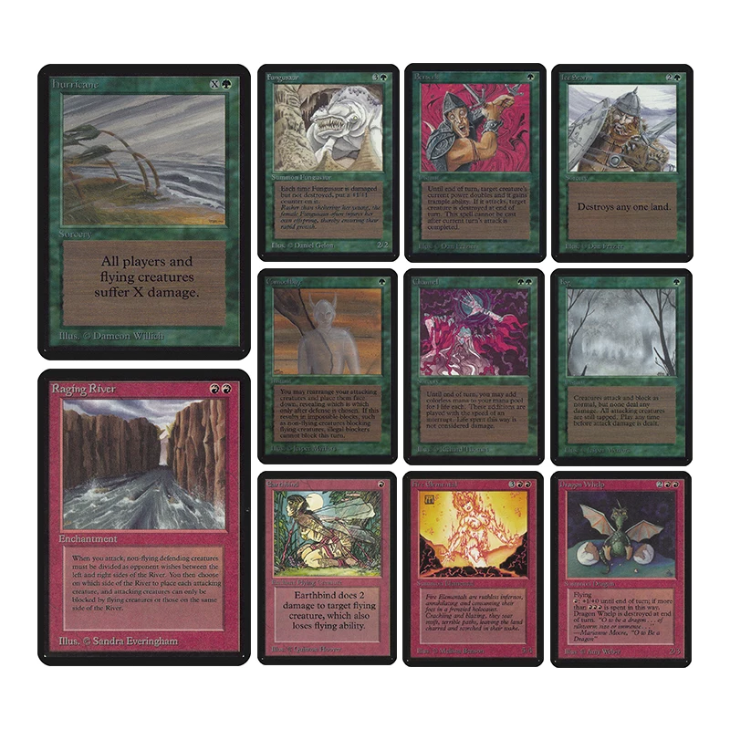 

Diy Magic The Gatherings Storms Trading Card Game Dragon Whelp Garthbind Fire Glemental Fireball Collection Card Toys Gift