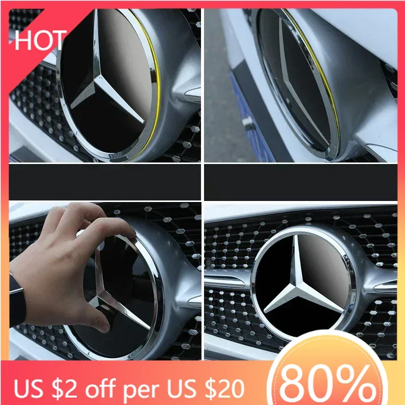 

Колпаки ступицы, глянцевый черный OE-стиль, светодиодная передняя решетка, эмблема звезды, логотип для Mercedes Benz GLC250 GLC300 GLC350 GLE400 GLE450 GLS350 GLS
