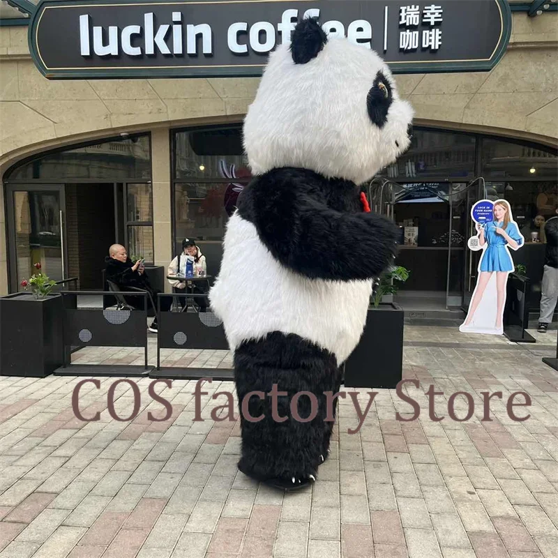 Inflatable Panda Costumes Party Cosplay Plush Halloween Cartoon Costume for Adult Disfraz de Christmas Mascot Funny Dress