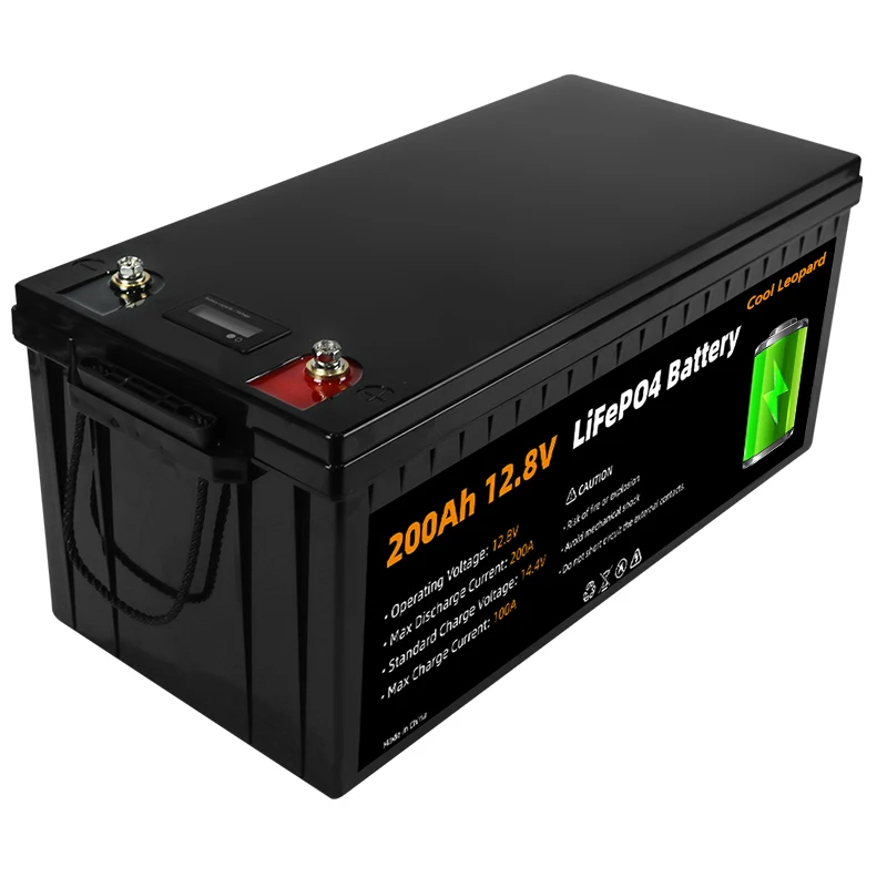 بطارية ليثيوم فوسفات الحديد ، بطارية LiFePO4 القابلة لإعادة الشحن ، المدمج في BMS ، 12.8 فولت ، RV ، عربة الغولف ، محرك القوارب ، النظام الشمسي ، 12 فولت