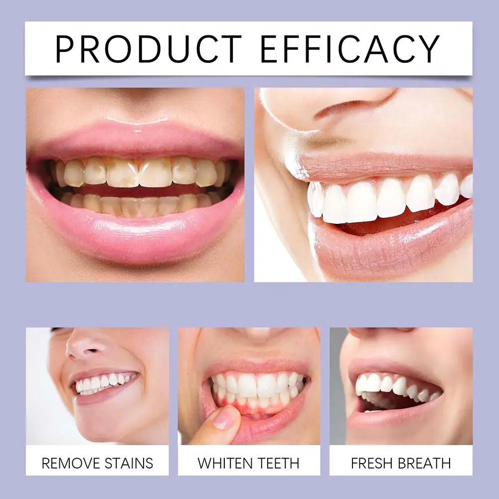Polvo Blanqueador Dental Oralhoe de 50g Sin Flúor, Limpieza Profunda, Elimina Manchas Amarillas, Repara el Esmalte, Refr