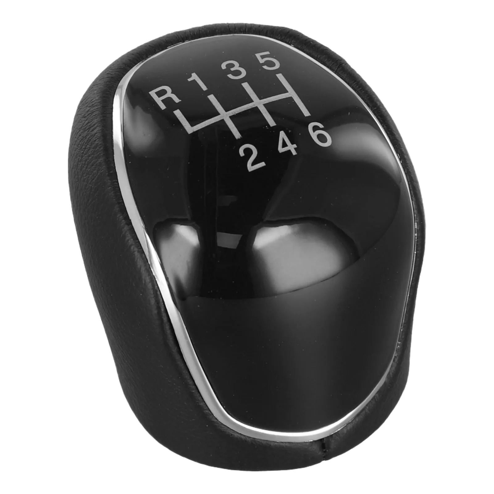 6 Speed Shift Knob Black Gear Shift Knob Plastic Comfortable Grip Enhances Driving Experience Driving Enhancement