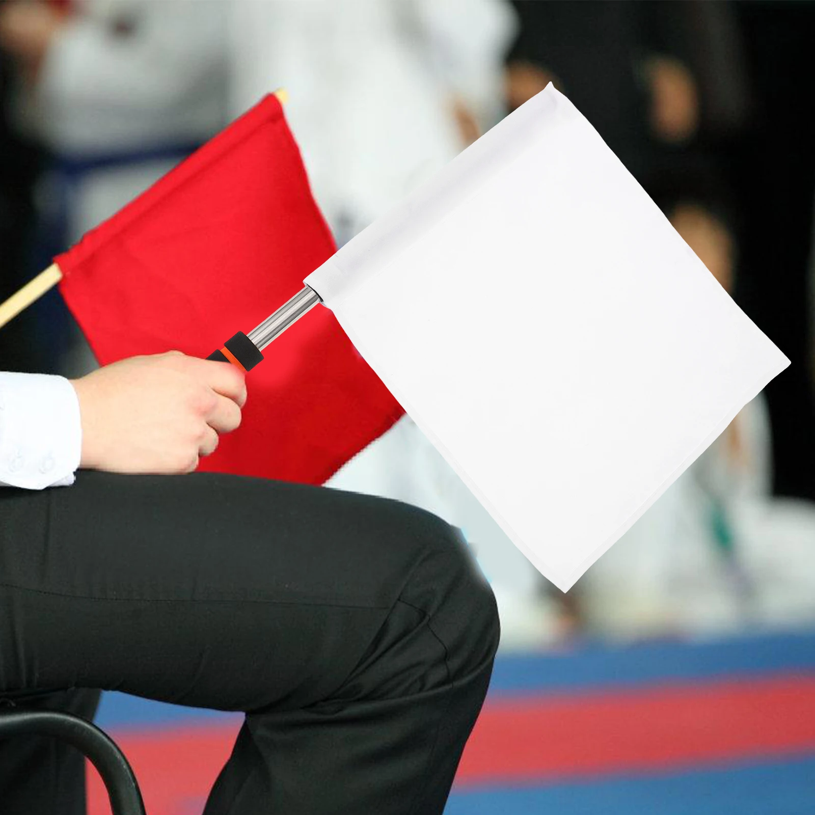 

5pcs Referee For Sports Events Durable Handheld Signal Flags Competition Field Race Conducting Hand Waving Flags